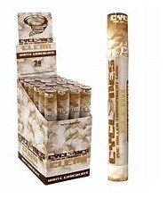 cyclones de sabores en cajas y unidades de chocolate blanco