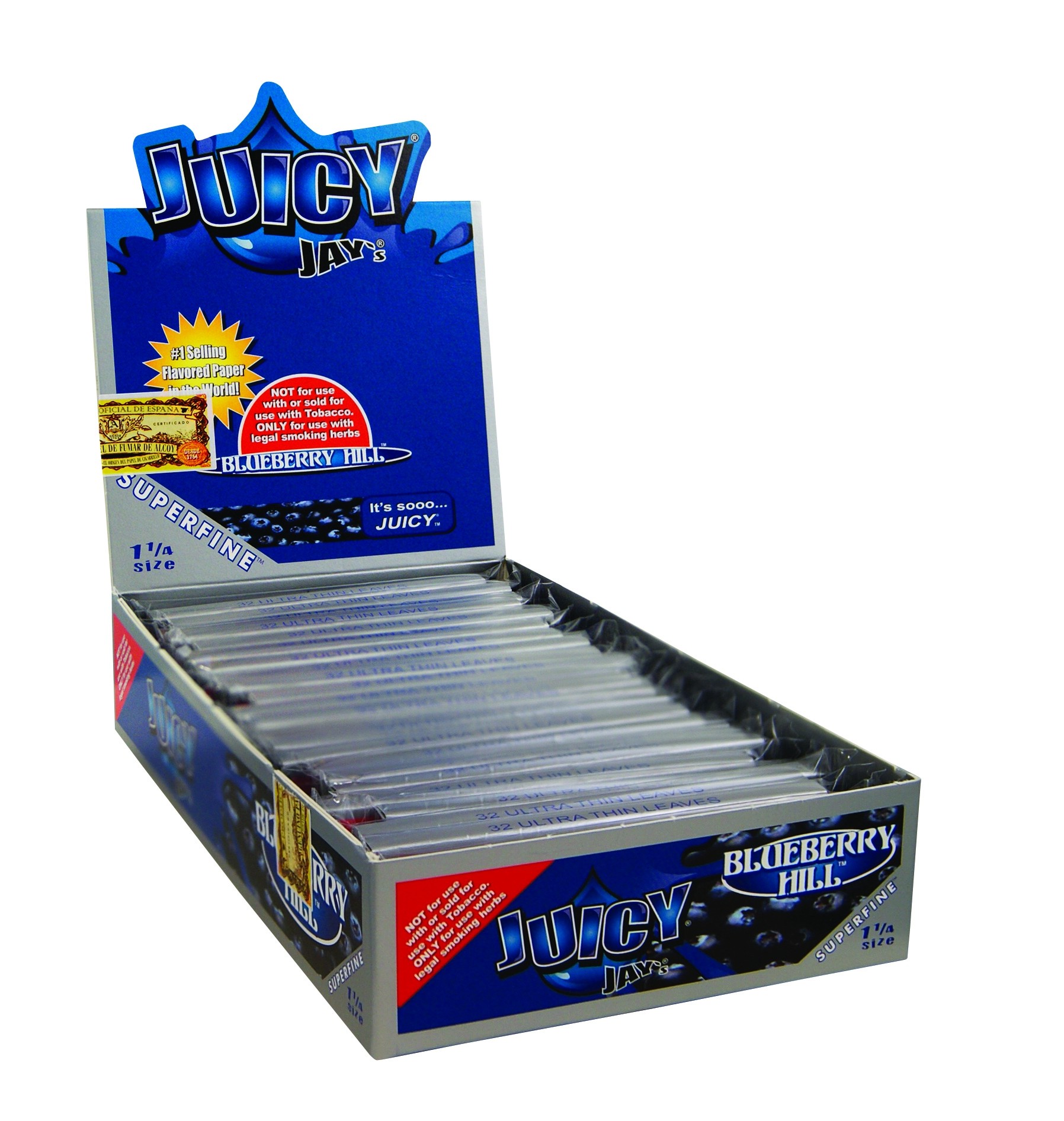 caja papel juicy jay blueberry - arandano