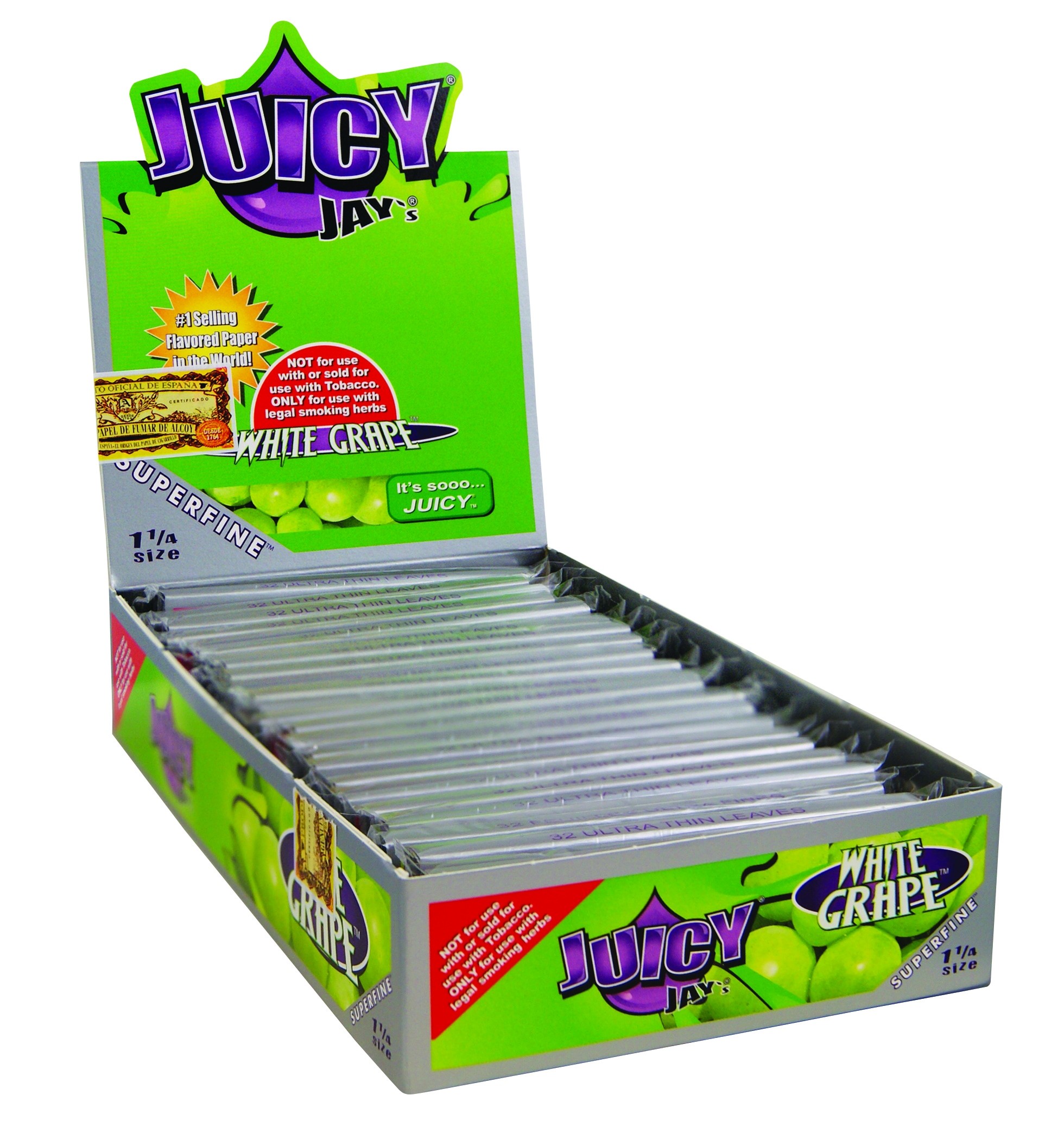 caja papeles para fumar juicyjay superfine