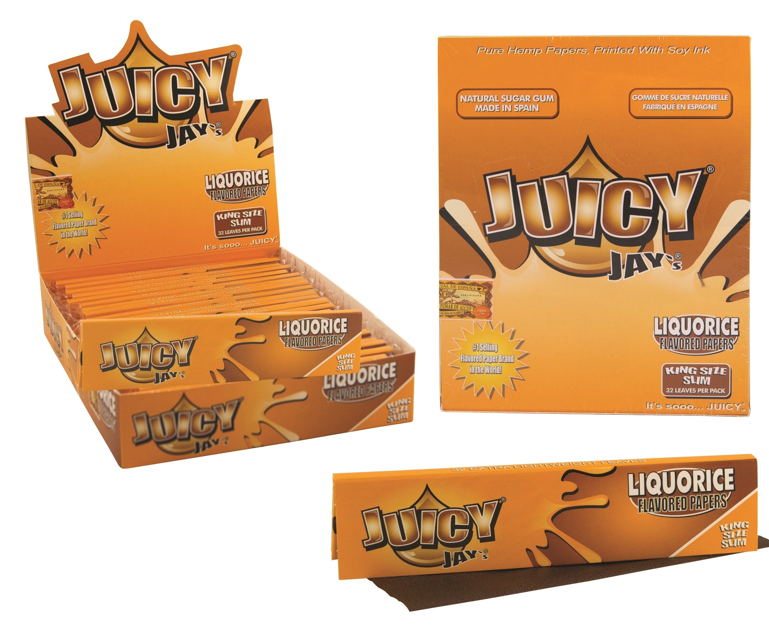 JuicyJay papel largo para fumar de regaliz