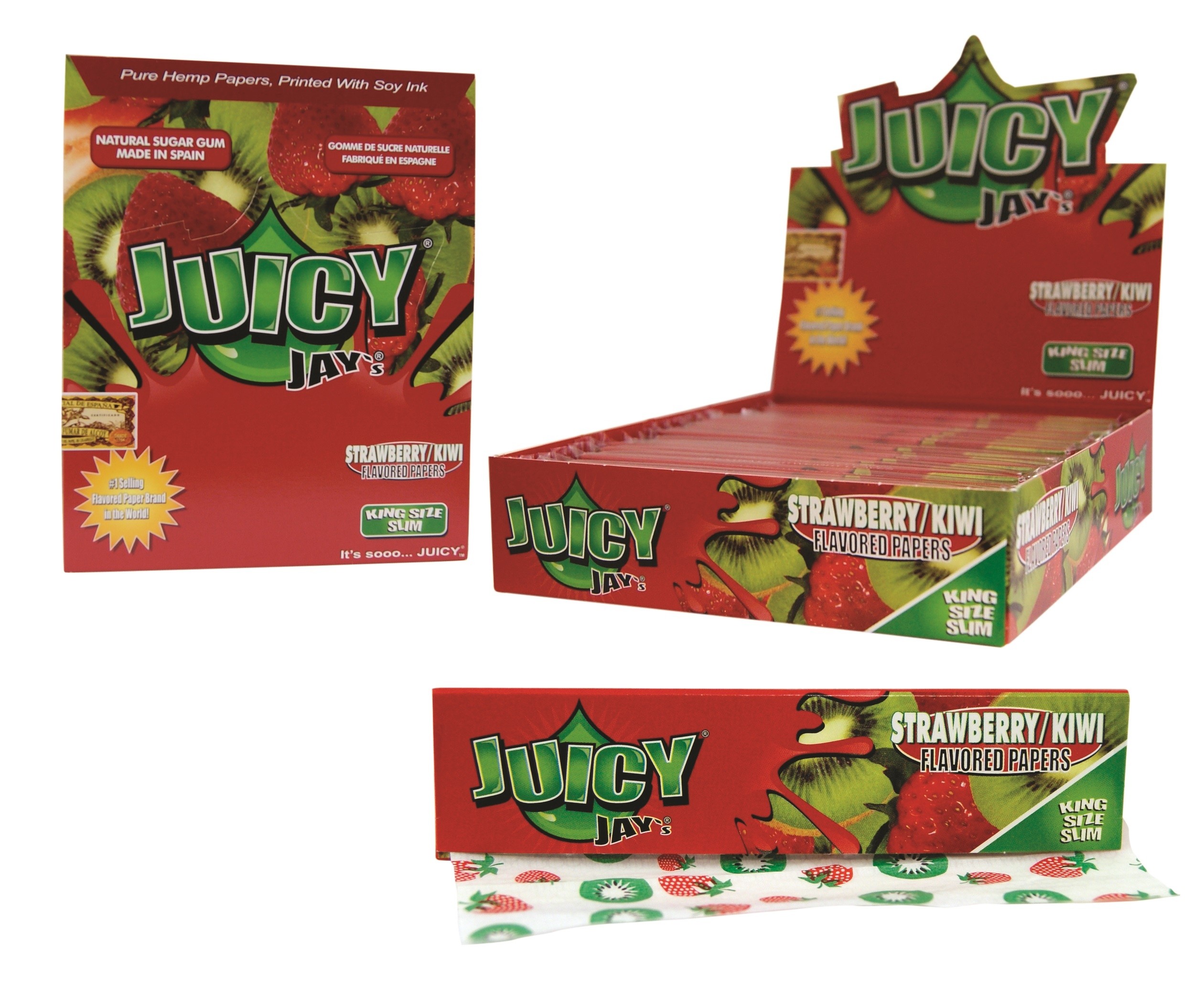 JuicyJay papel largo para fumar de arandano